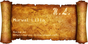 Murvai Lilla névjegykártya